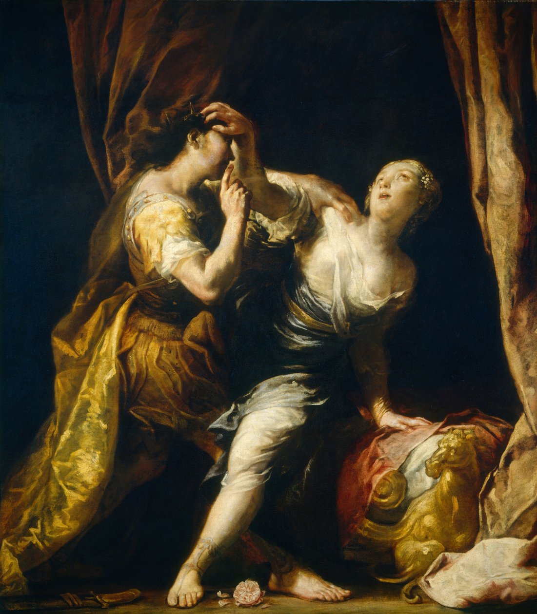 Tarquinius och Lucretia av Giuseppe Maria Crespi