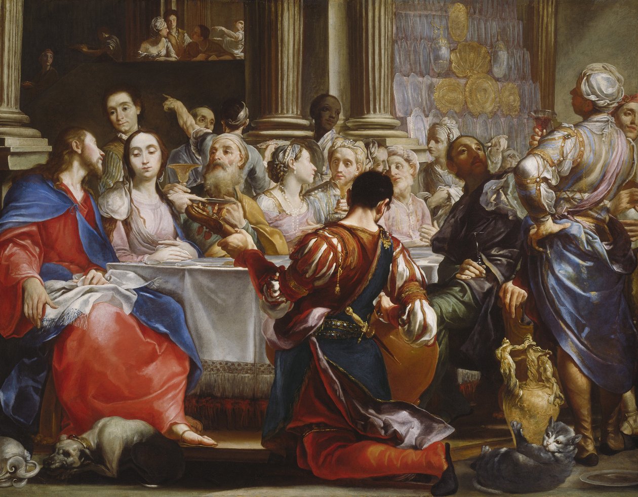 Bröllopet i Kana, ca 1686 av Giuseppe Maria Crespi