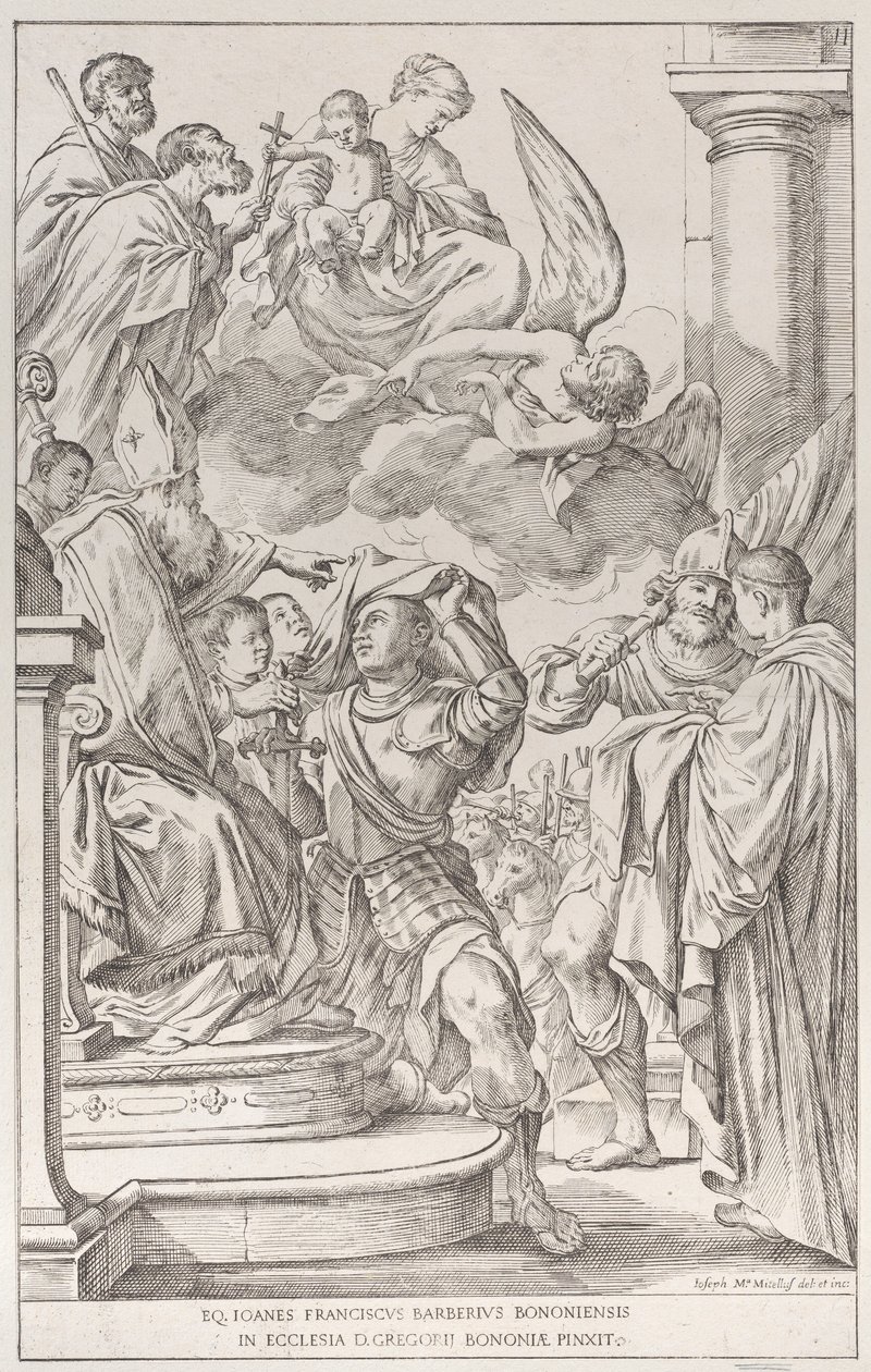 Plåt 11: Saint William of Aquitaine, 1678. av Giuseppe Maria Mitelli