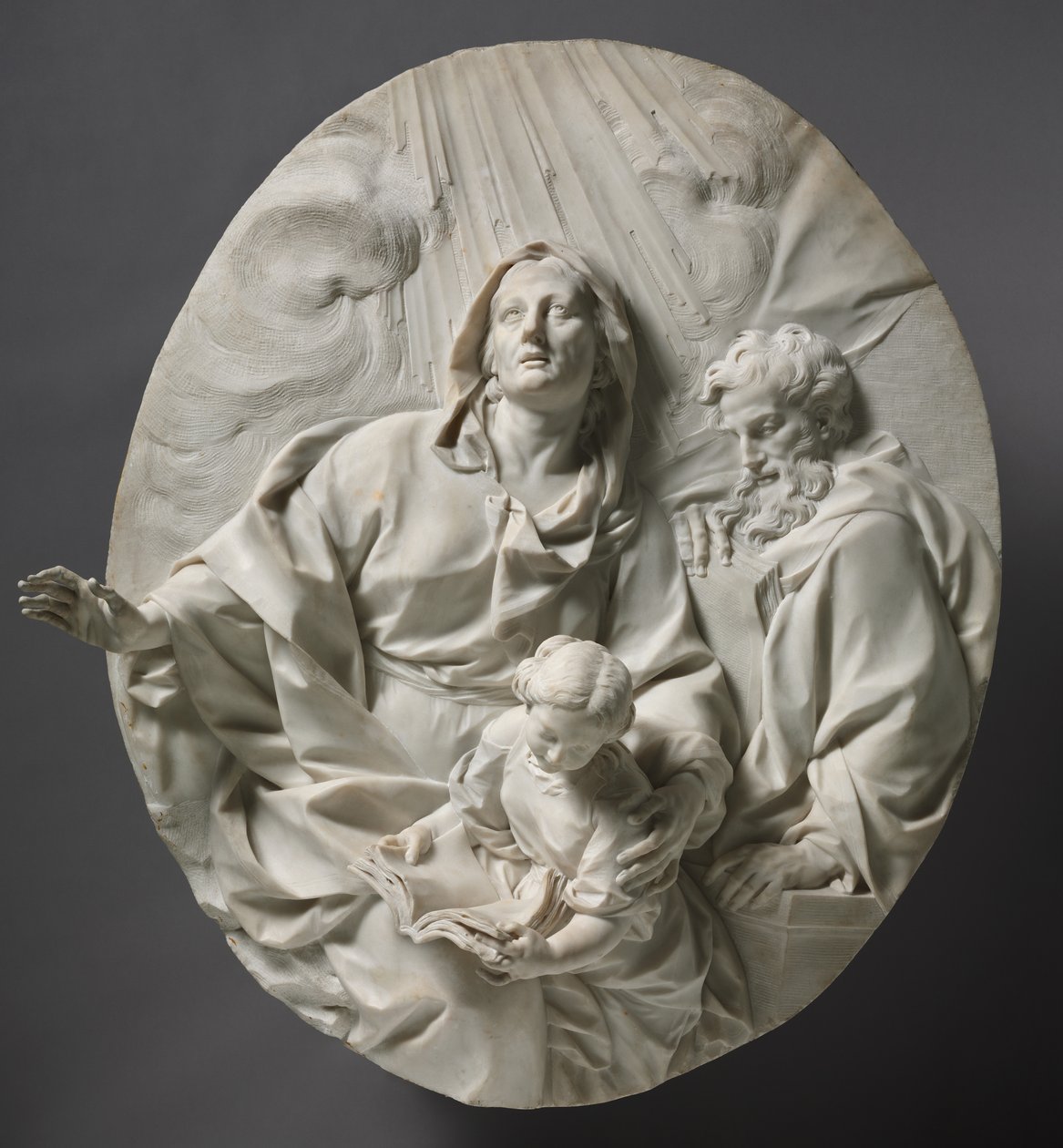 Jungfruns utbildning, c.1700 av Giuseppe Mazzuoli
