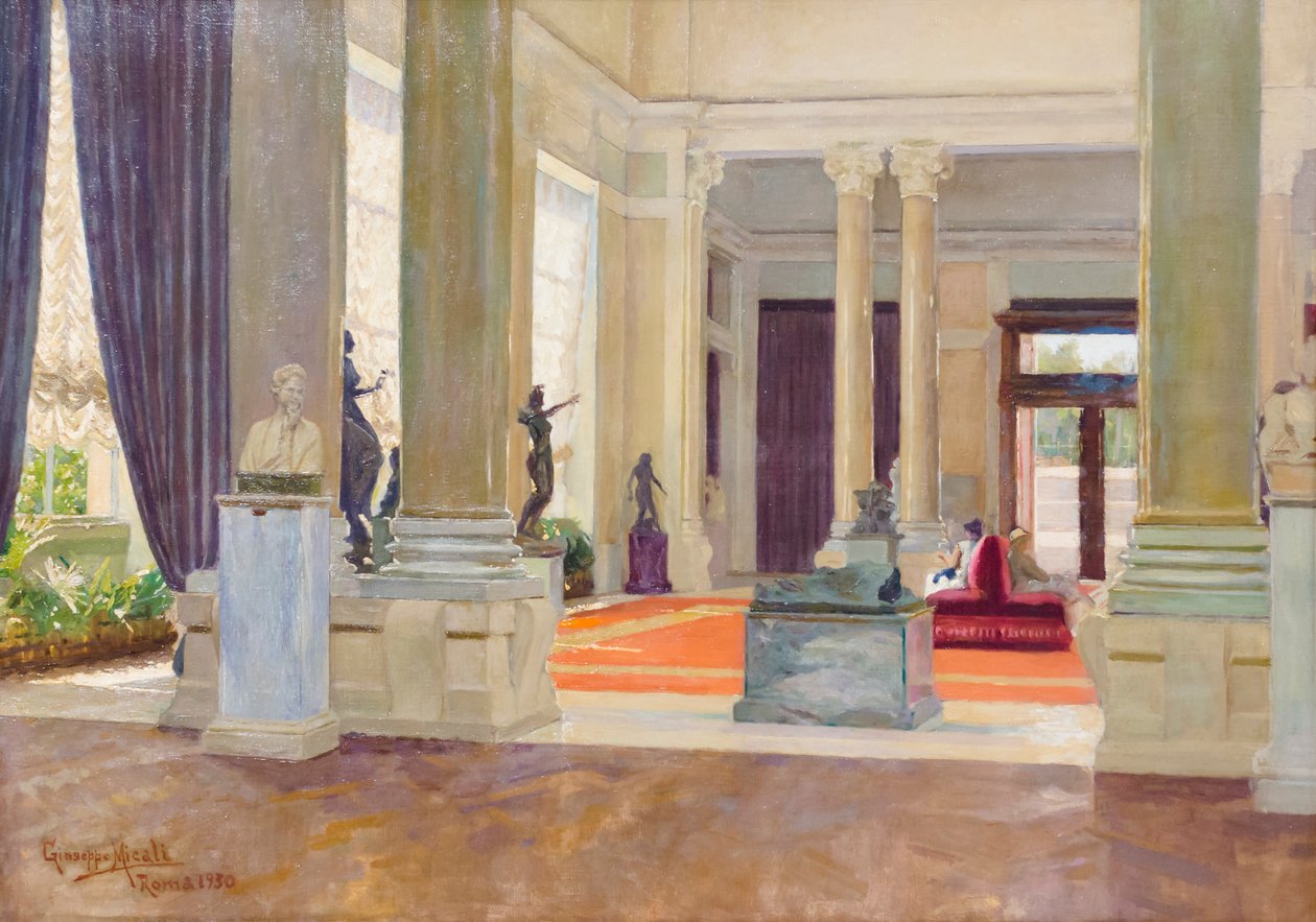 National Gallery of Modern Art. Entréhall av Giuseppe Micali