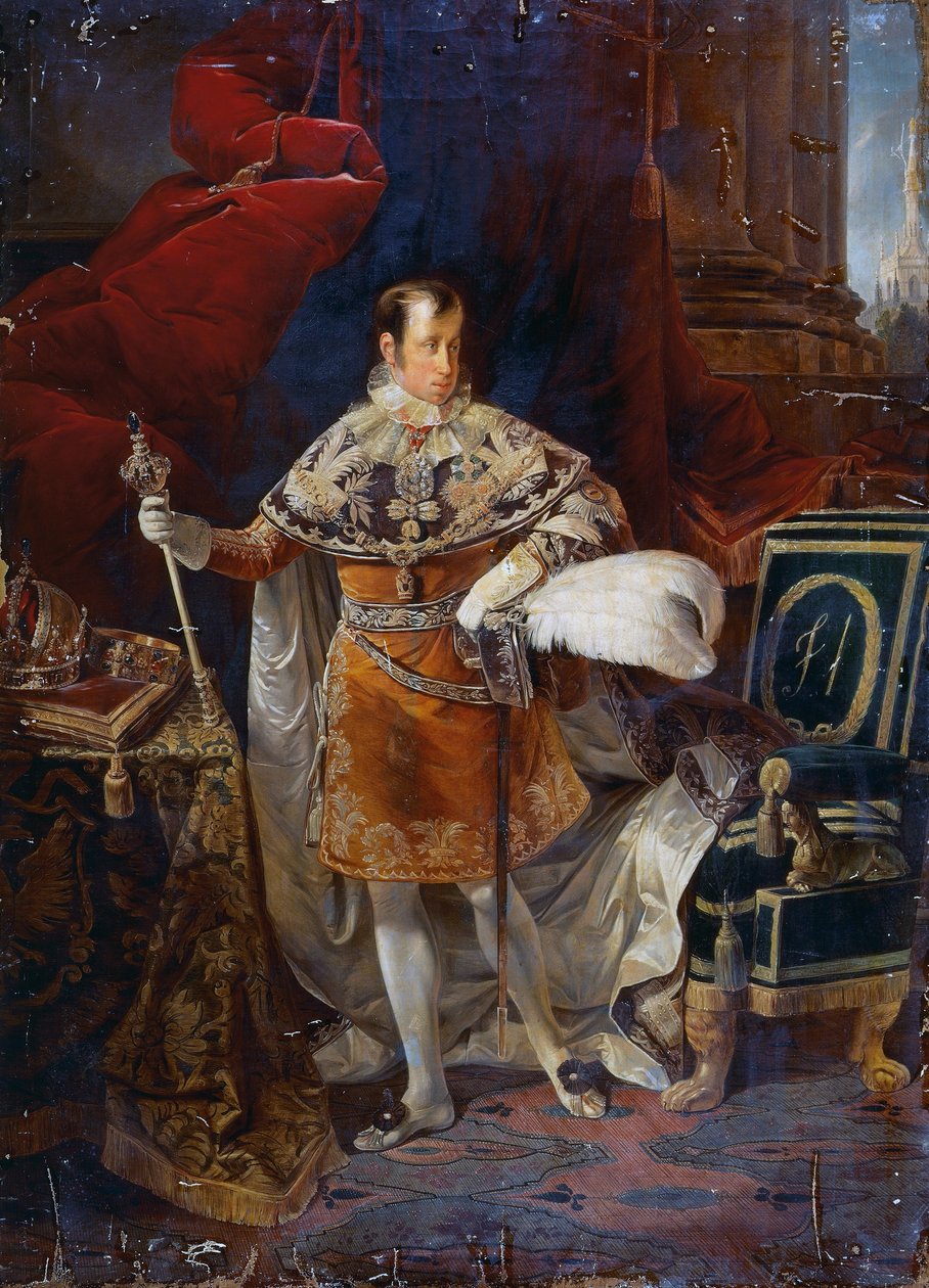 Porträtt av Ferdinand I av Österrike (Wien av Giuseppe Molteni