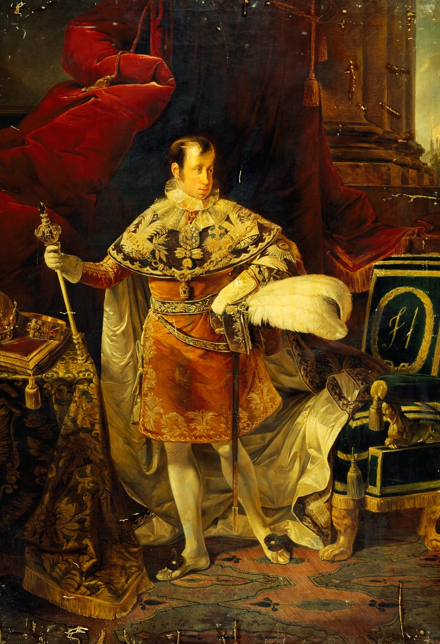 Porträtt av Ferdinand I av Österrike (Wien av Giuseppe Molteni