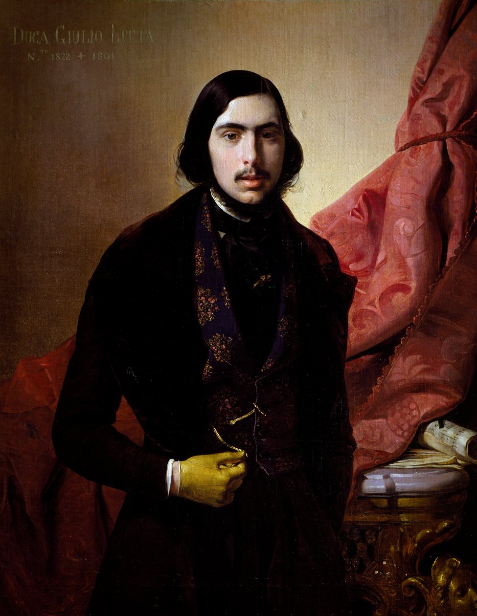 Porträtt av Giulio Litta (Milano av Giuseppe Molteni