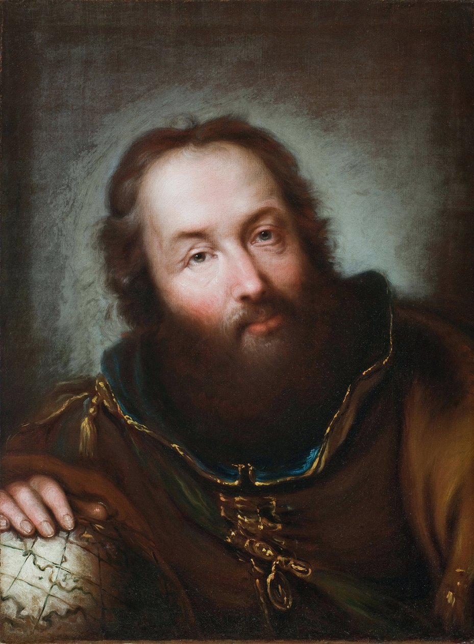 Porträtt av Christopher Columbus av Giuseppe Nogari