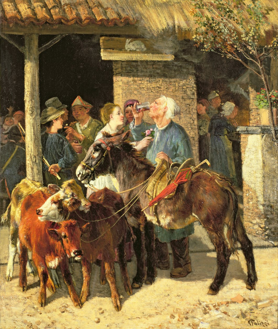 Kalvhandlaren av Giuseppe Palizzi