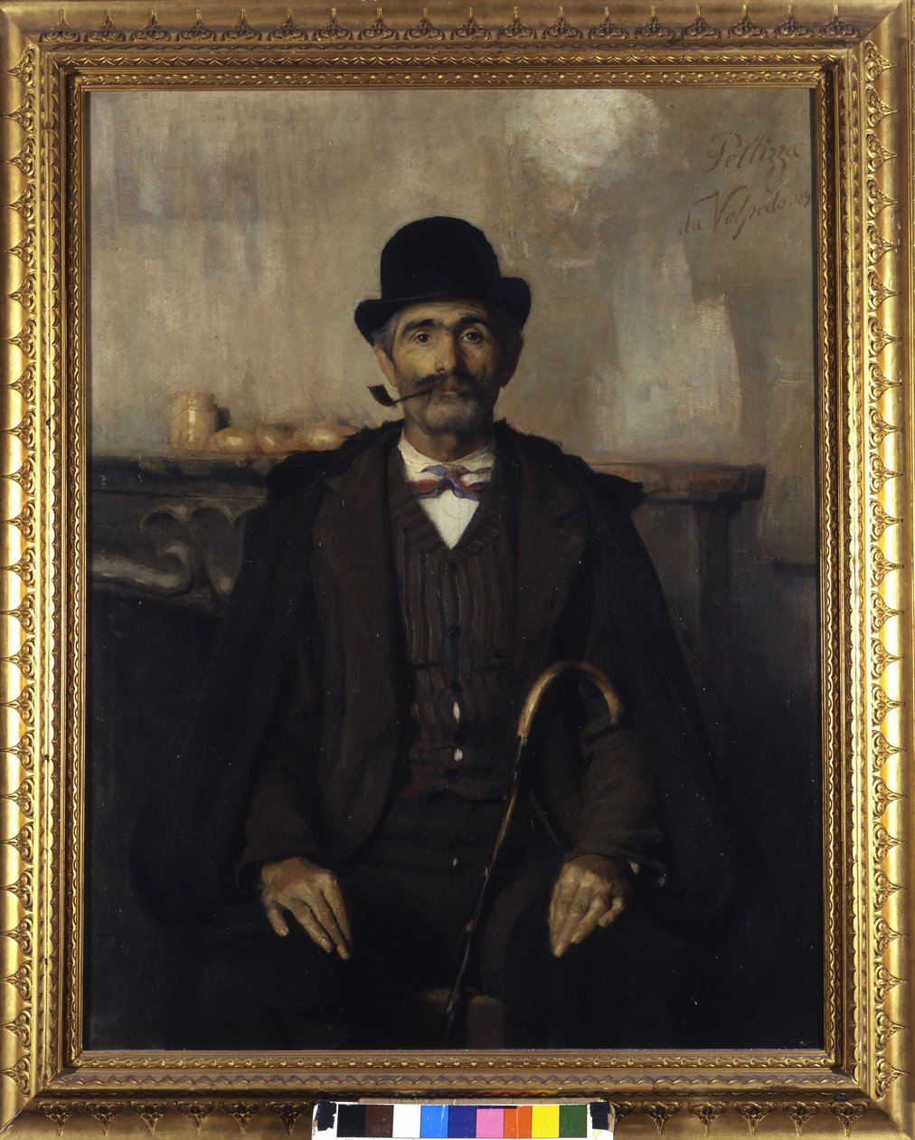 Giuseppe Giani, medlaren (Porträtt av Giuseppe Giani, medlaren). Målning av Giovanni Pellizza da Volpedo (1868-1907) av Giuseppe Pellizza da Volpedo