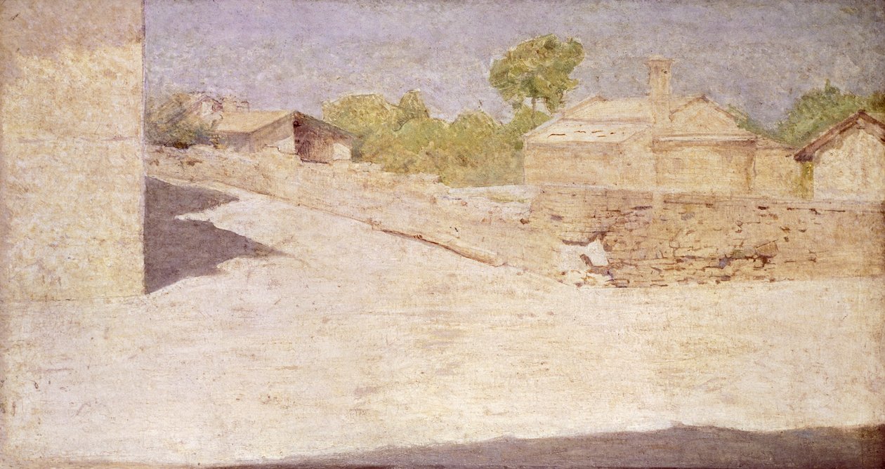 Piazza Malaspina i Volpedo av Giuseppe Pellizza da Volpedo