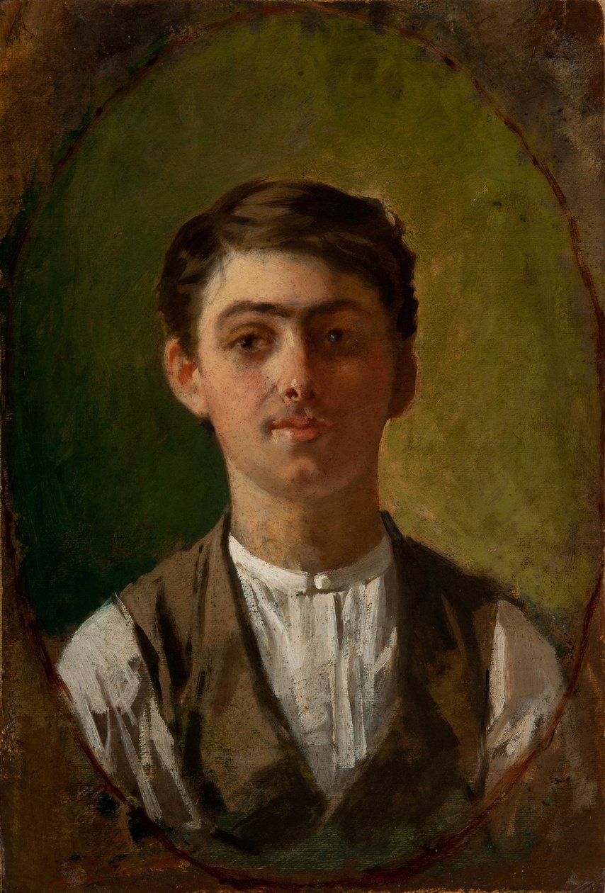 Självporträtt, 1885-1886. av Giuseppe Pellizza da Volpedo