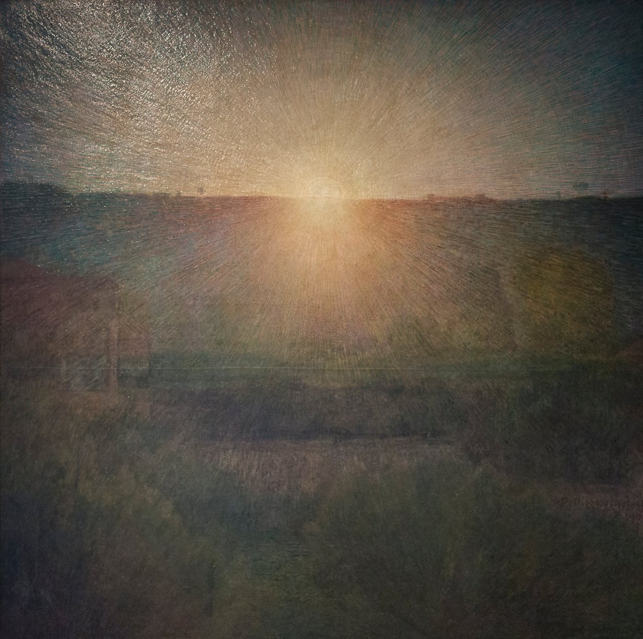 Den stigande solen av Giuseppe Pellizza da Volpedo