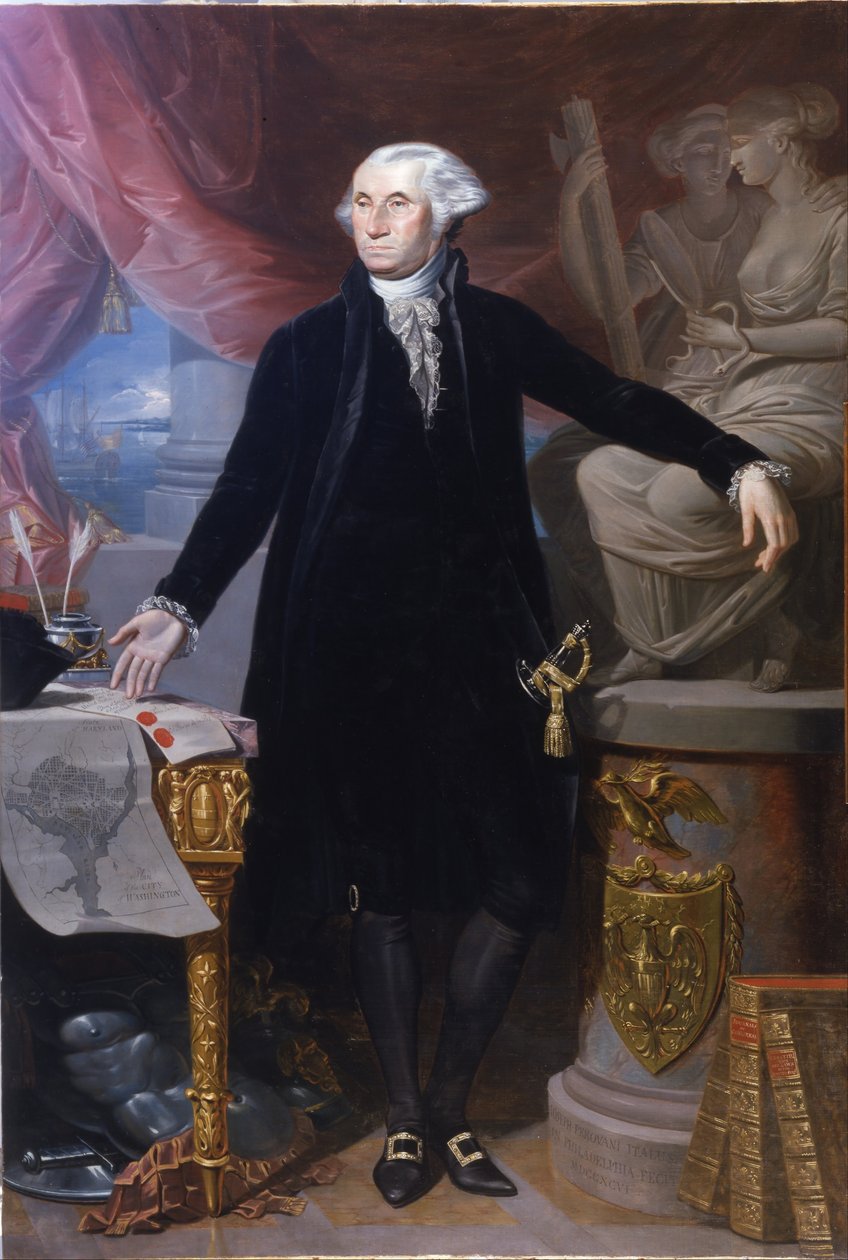 Porträtt av George Washington. av Giuseppe Perovani