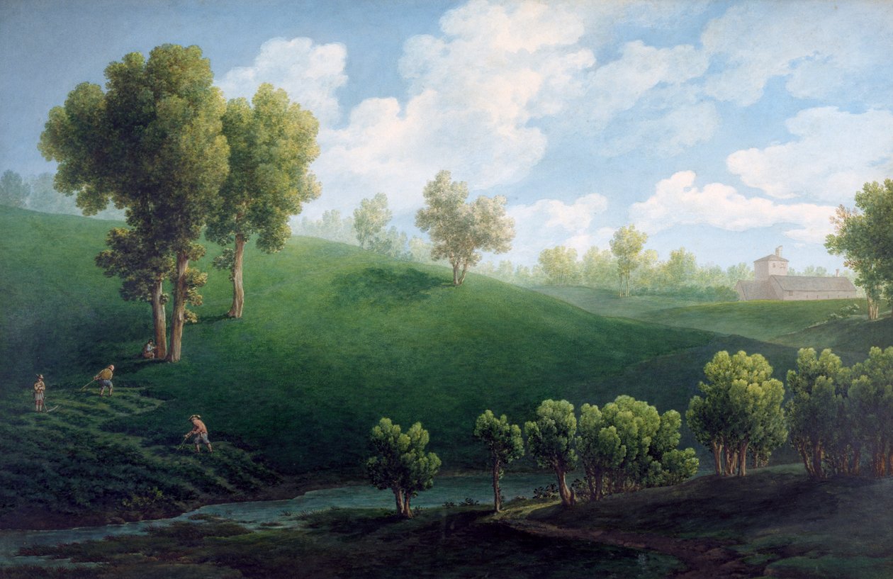 fantastiskt landskap av Giuseppe Pietro Bagetti (1764-1831) av Giuseppe Pietro Bagetti