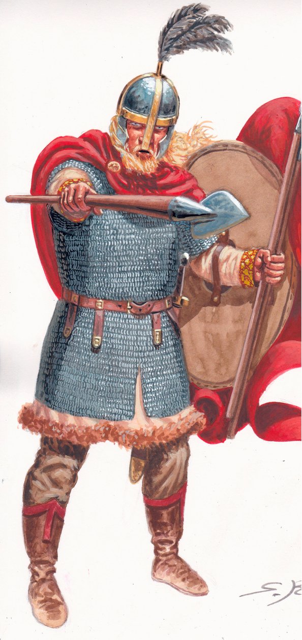 Barbarisk ledare (Visigoth Goth eller Vandal) av Giuseppe Rava