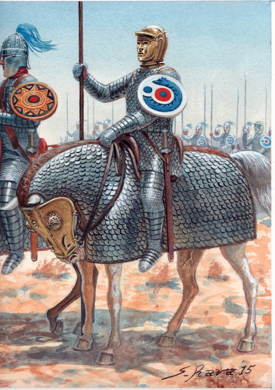 Cataphract och Clibanarii i det senromerska riket av Giuseppe Rava