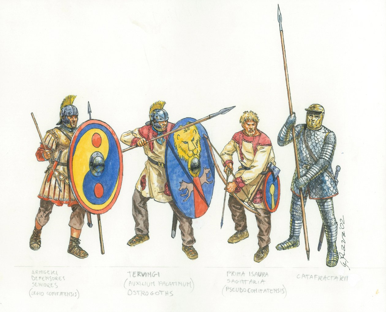 Romerska armén: bågskytt och katafraktor i legionen av Giuseppe Rava