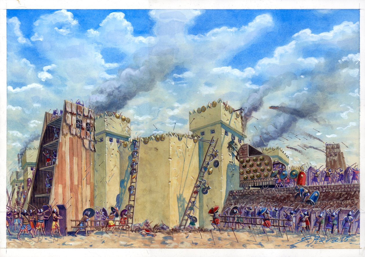 Belägringen av Tel Lachish av Giuseppe Rava