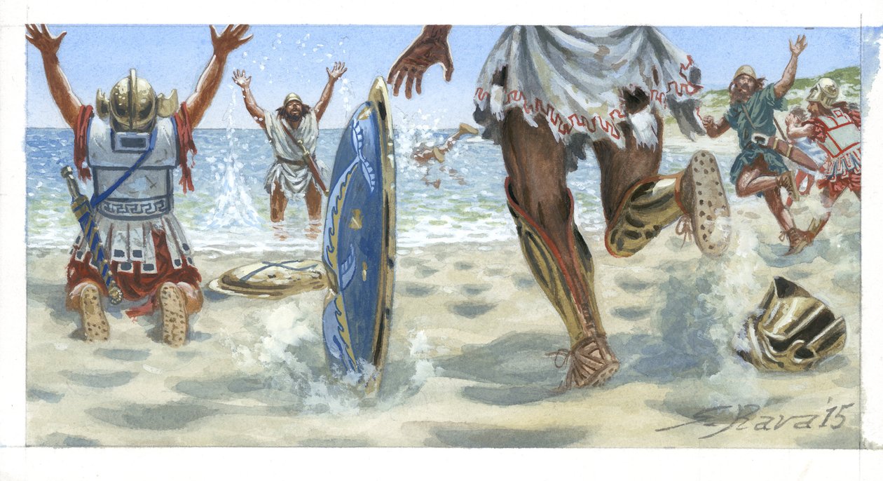 Xenofons 10 000 greker når Svarta havet av Giuseppe Rava