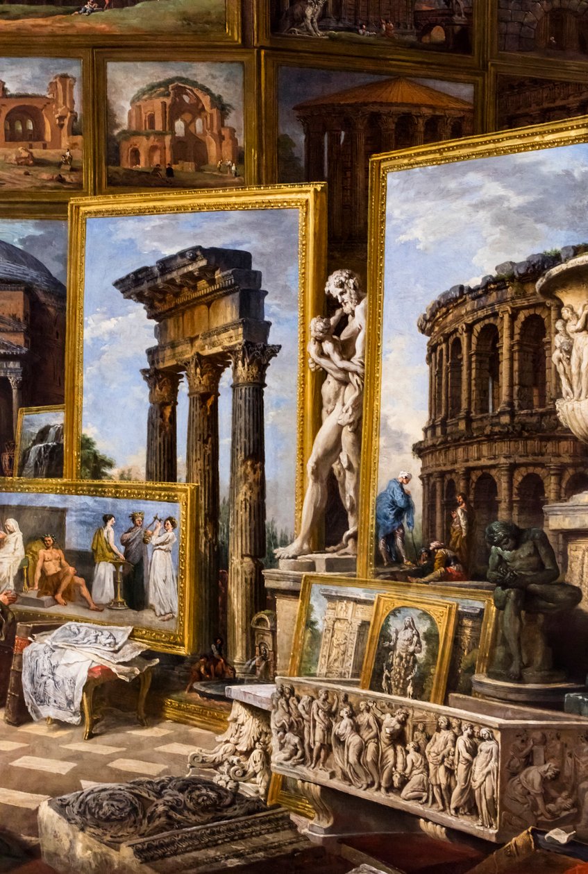 Antika Rom, ca 1754/57 (Olja på duk) av Giuseppe & Salvi Nicola (1697-1751) Pannini