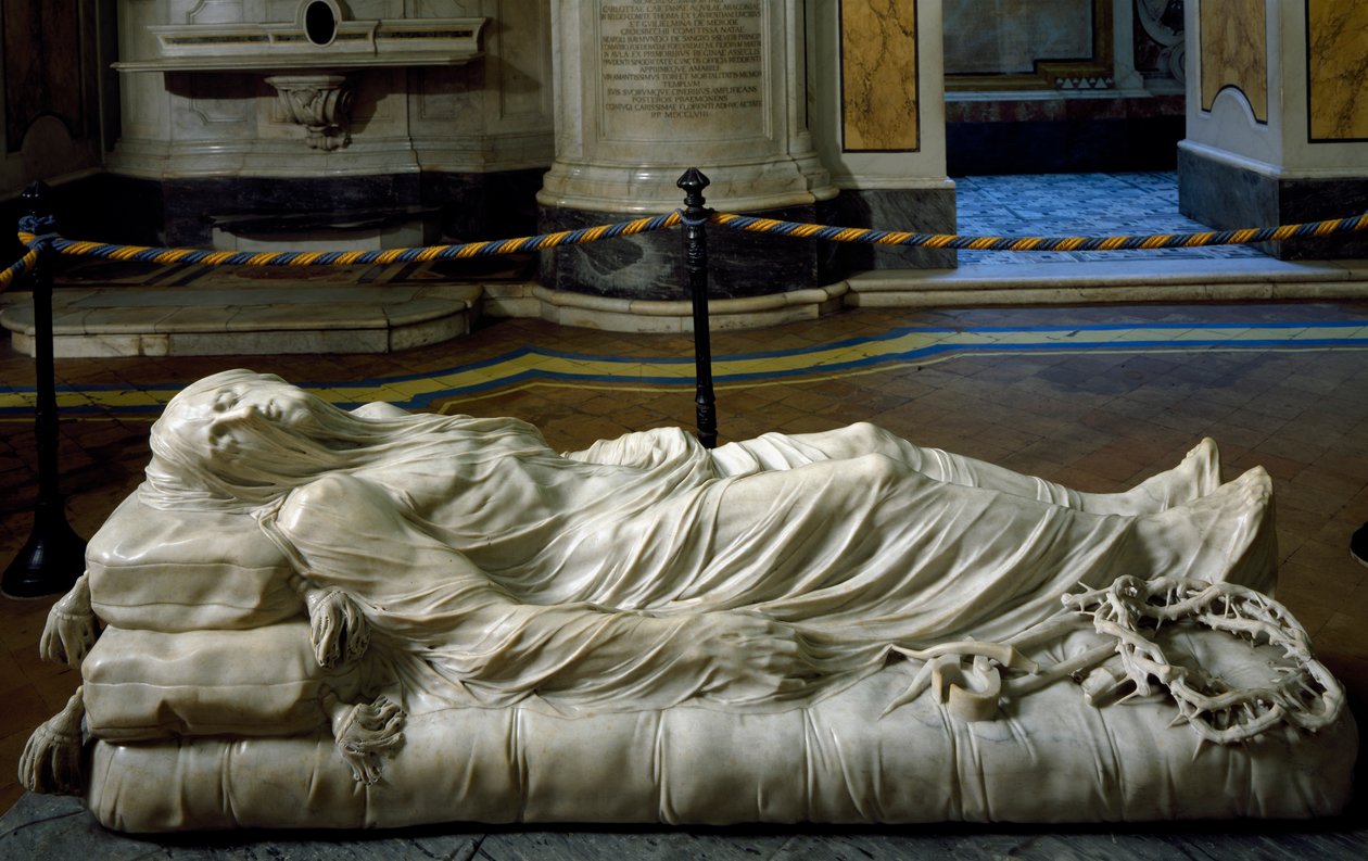 Den beslöjade Kristus av Giuseppe Sanmartino