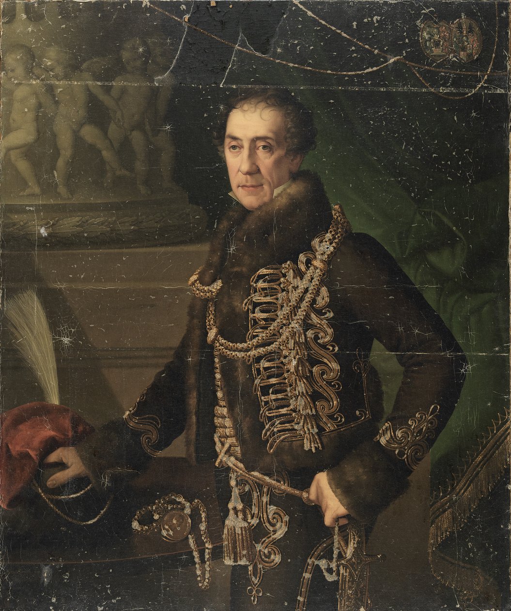 Patricierrådet och stadskanslern i Fiume, Vincenzo Nobile de Terzi av Giuseppe Tominz