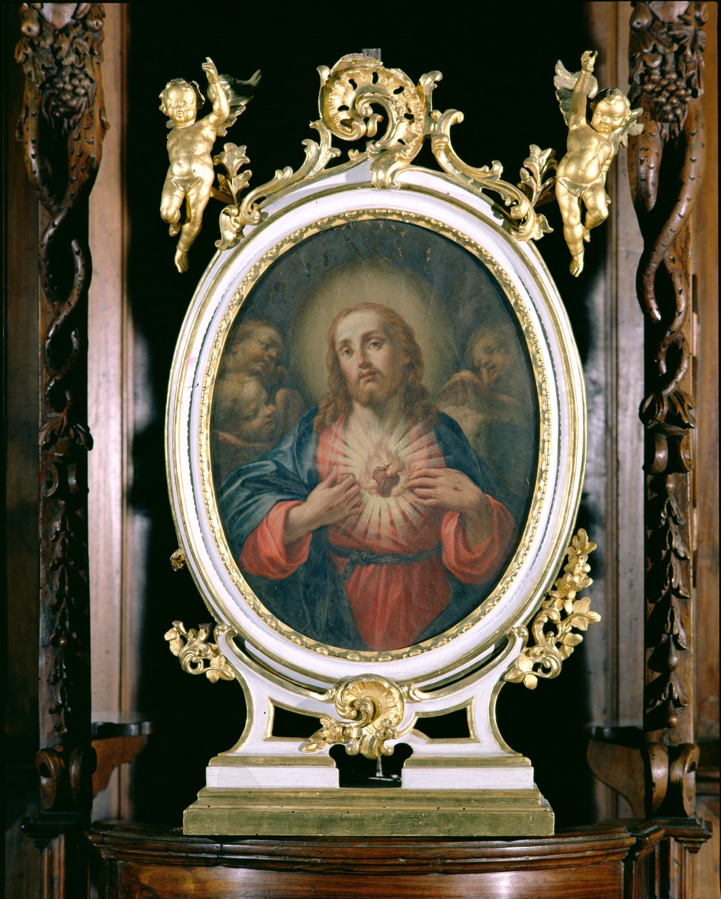 The Sacred Heart of Christ, från internatskolans kapell, 1766 av Giuseppe Varotti