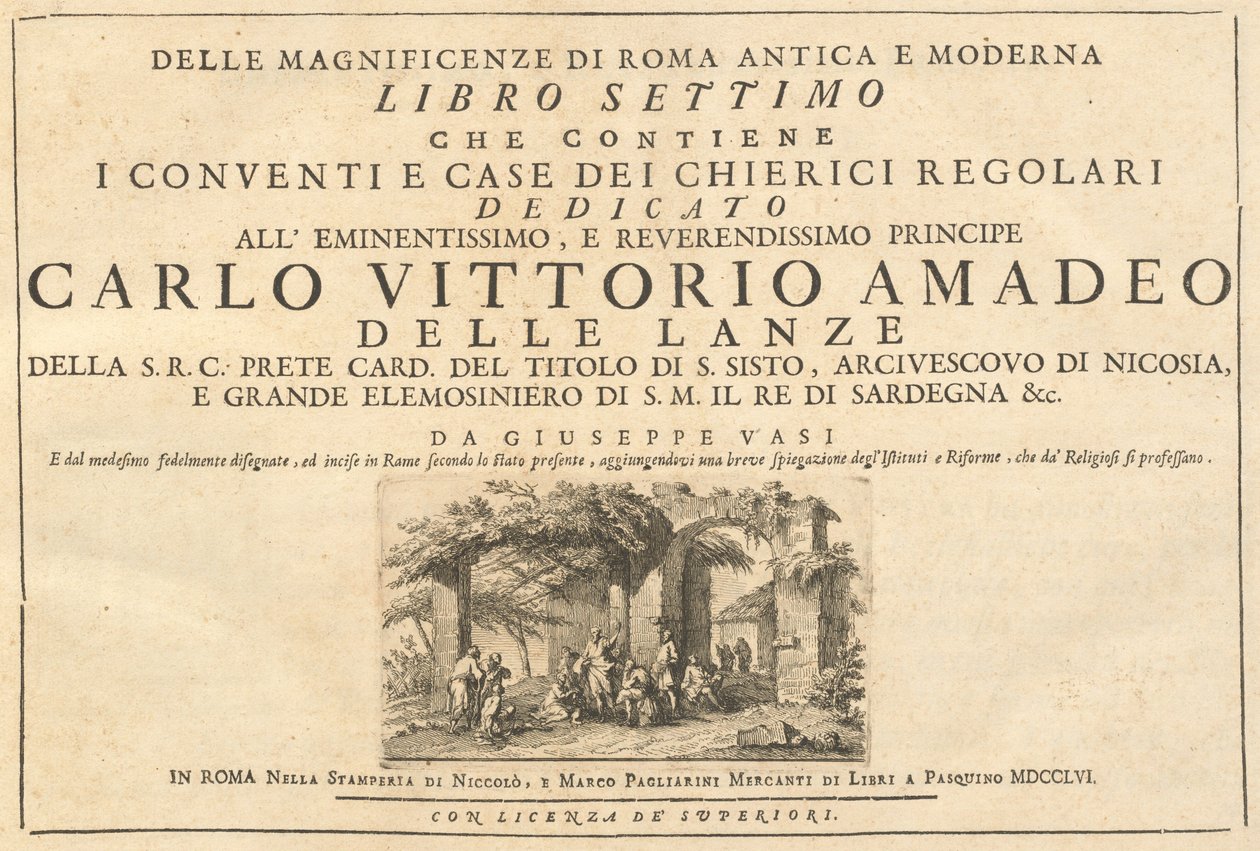 Om det antika och moderna Roms storheter (vol. 3) av Giuseppe Vasi