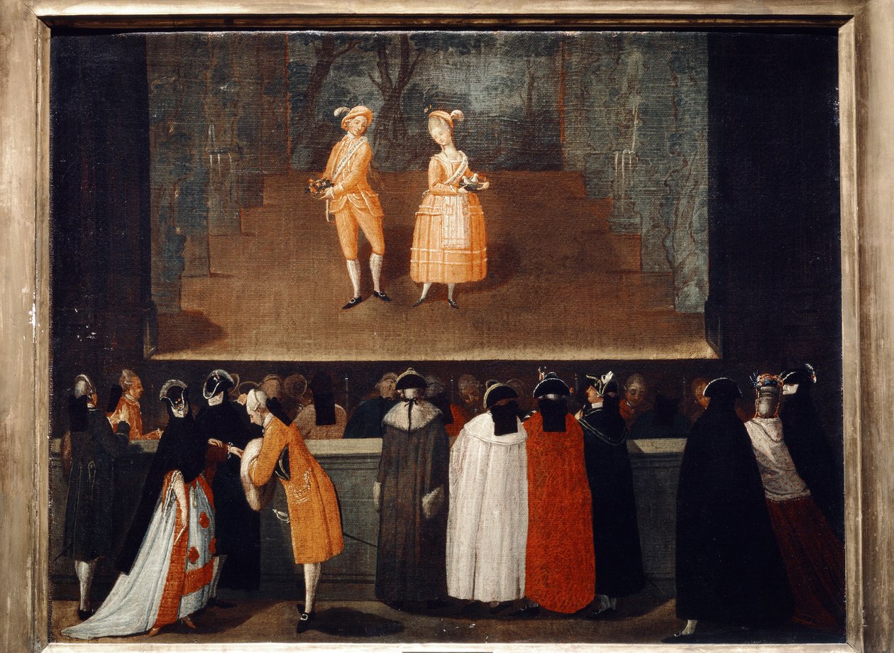 OPERA: Intermezzo, slutet av 1700-talet (olja) av Giuseppe de Albertis