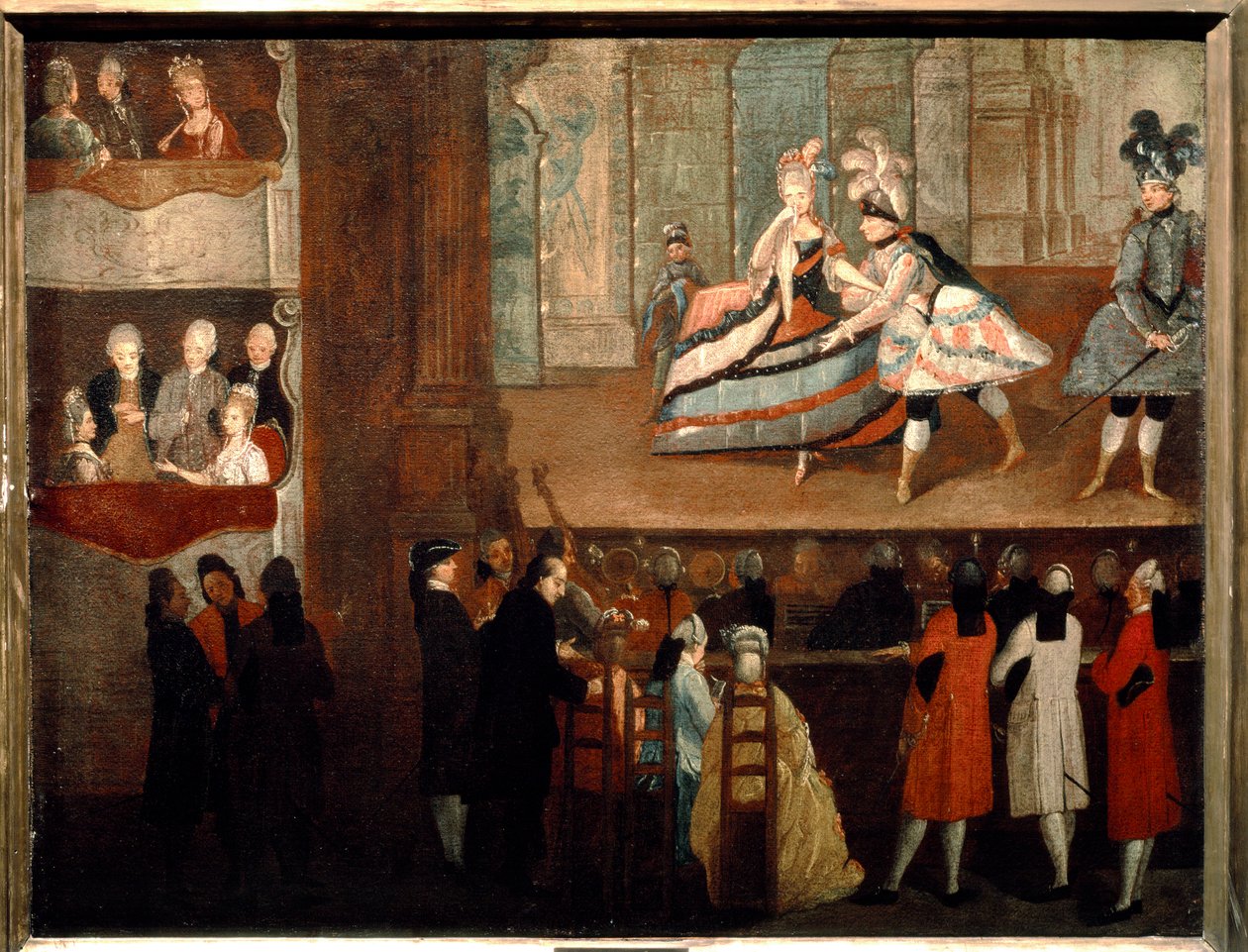 Opera Serie, slutet av 1700-talet (olja) av Giuseppe de Albertis