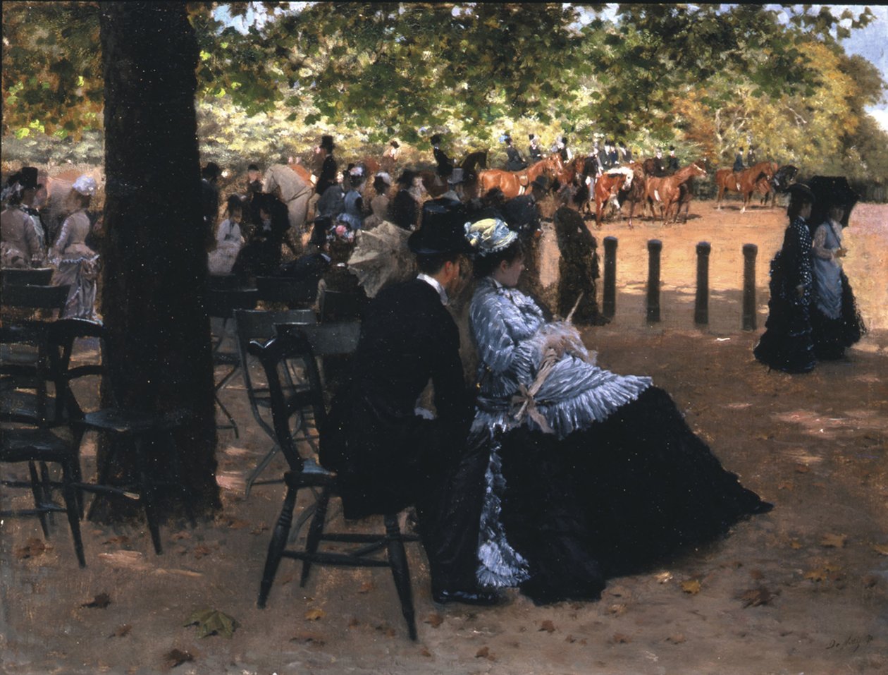 Flirering, Hyde Park av Giuseppe de Nittis