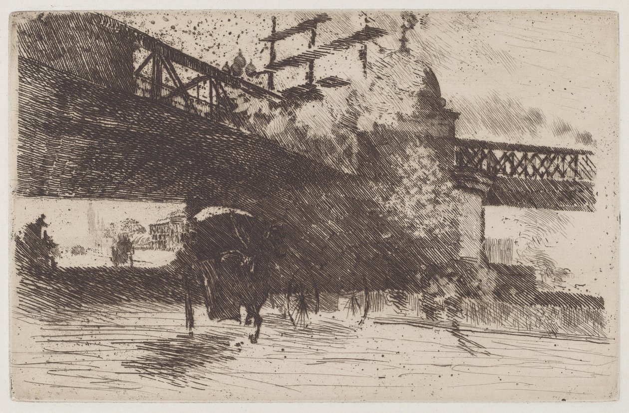 Vy tagen i London av Giuseppe de Nittis