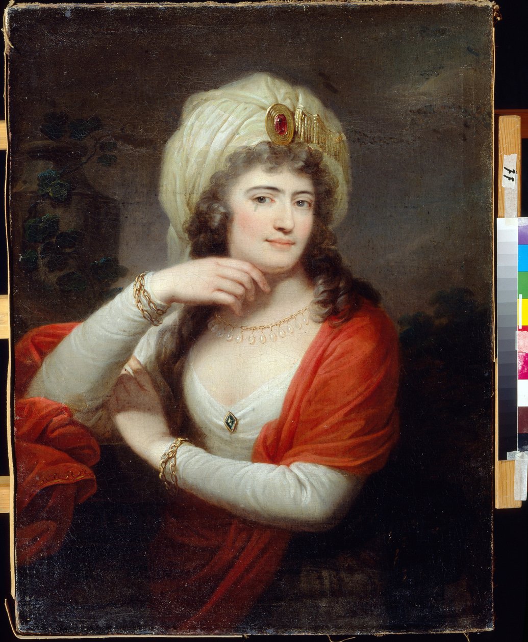 Porträtt av Alexandra Branicka (f. Engelhardt av Giuseppe or Josef Grassi