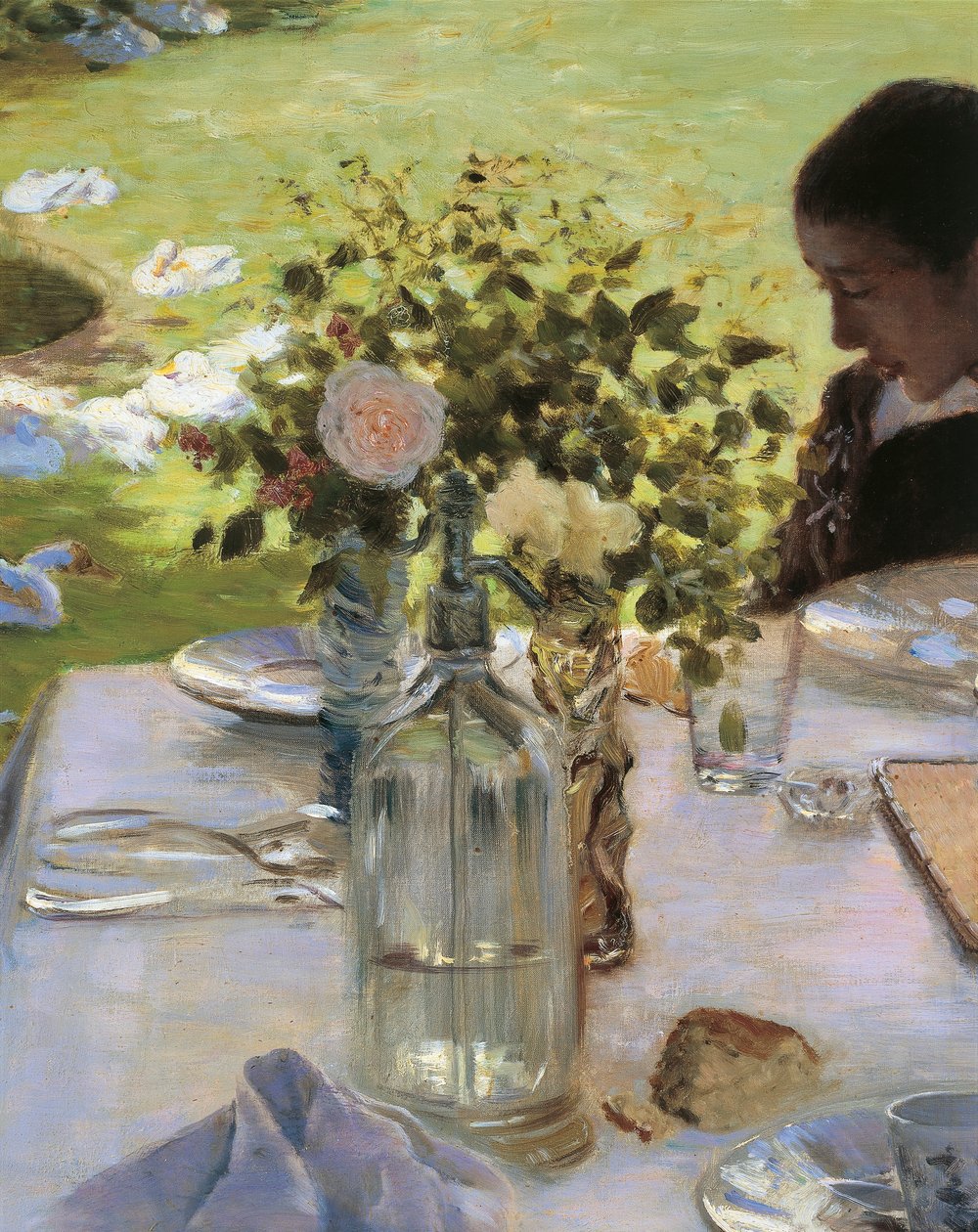 Frukost i trädgården av Giuseppe or Joseph de Nittis