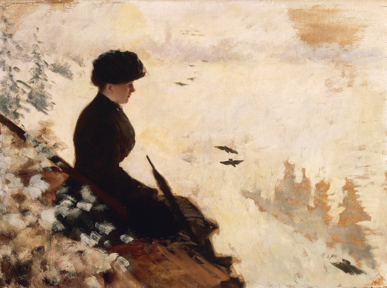 Snöeffekt av Giuseppe or Joseph de Nittis