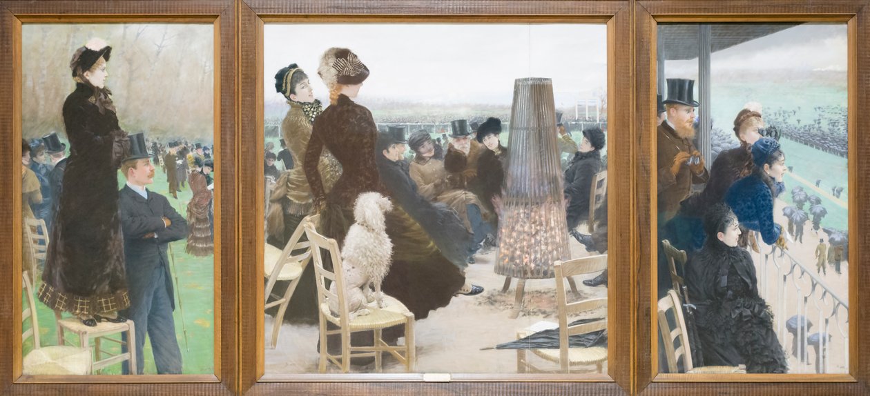 Tävlingarna i Bois de Boulogne av Giuseppe or Joseph de Nittis