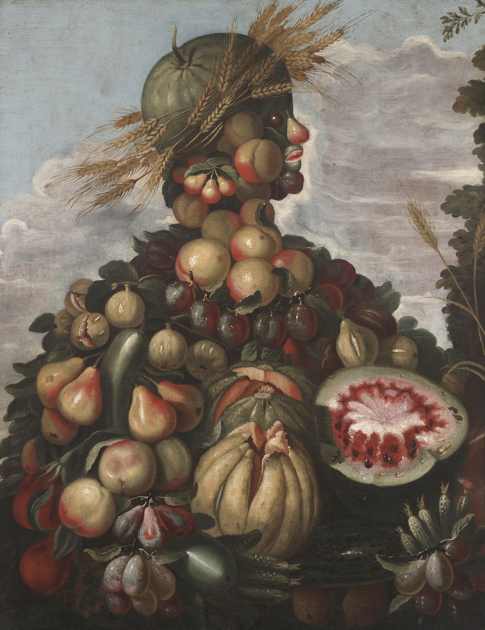 Hösten, ca 1580-1600 av Giuseppe style of Arcimboldo