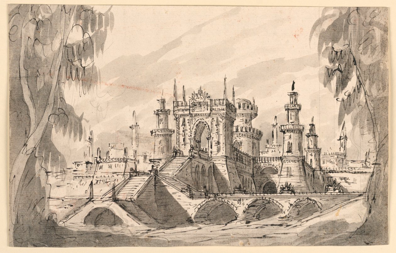 Scenografi, Citadel on a River av Giuseppino Galliari