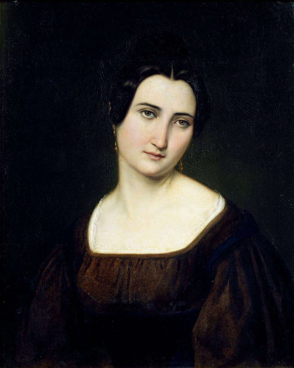 Ciociarisk (centralitaliensk) kvinna av Giustiniano degli Avancini (1807-1843) av Giustiniano Degli Avancini