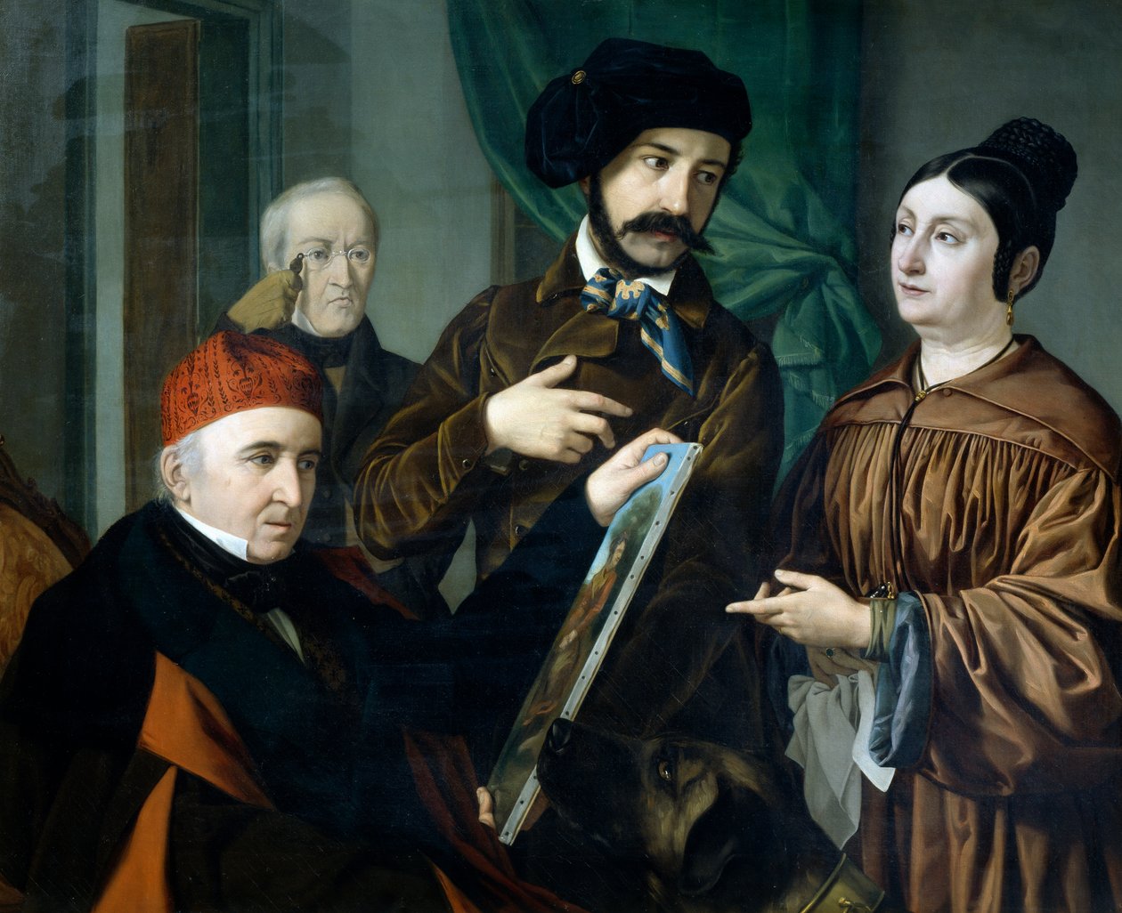 I målarens ateljé av Giustiniano degli Avancini (1807-1843) av Giustiniano Degli Avancini