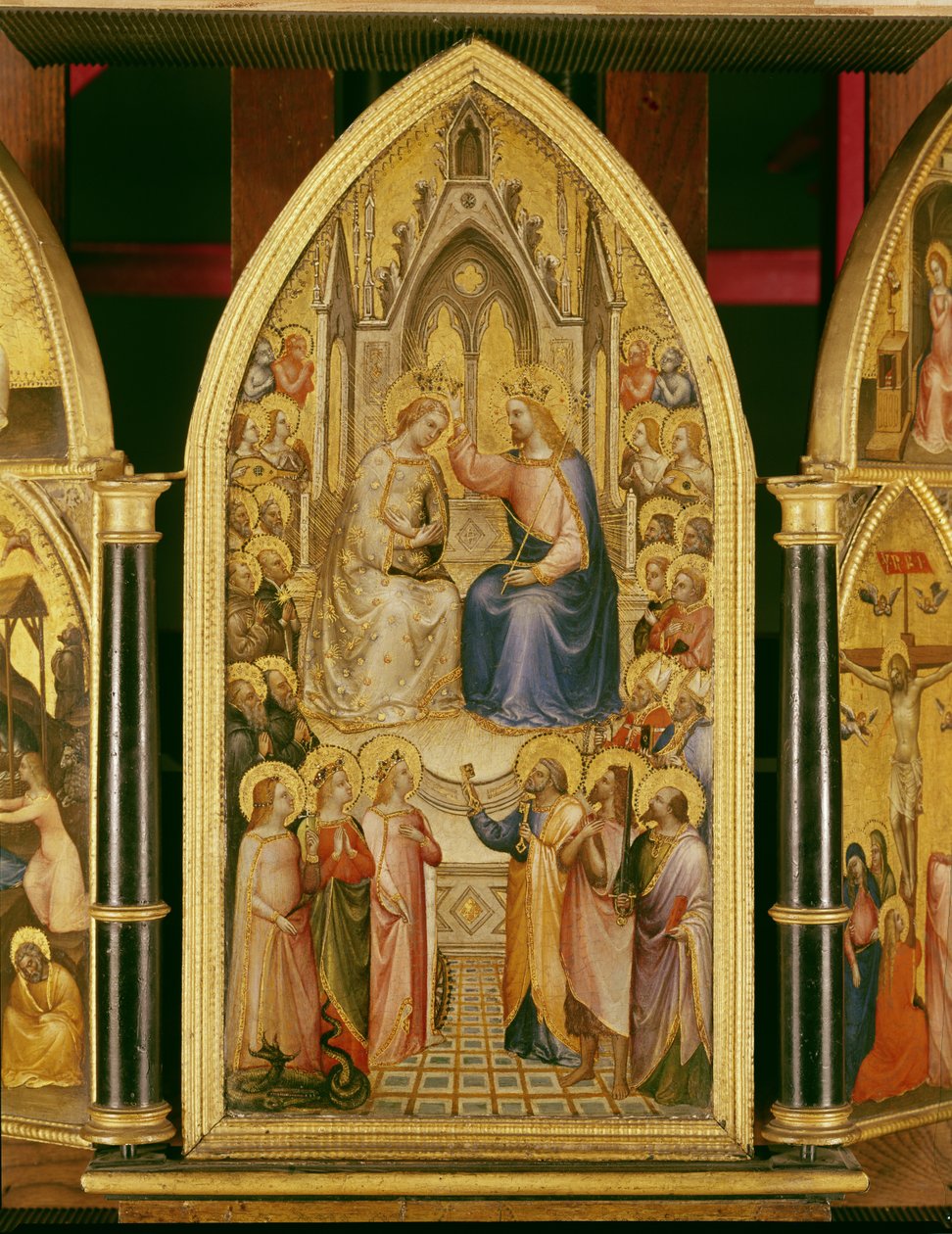 The Coronation of the Virgin, and Other Scenes, 1367 (äggtempera på poppel) av Giusto di Giovanni de Menabuoi