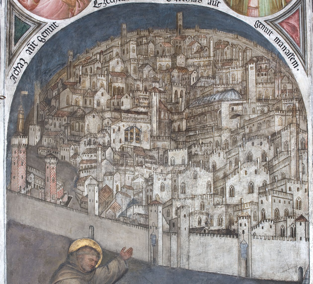 Utsikt över Padua på 1300-talet - Basilica of Sant Antonio av Giusto de Menabuoi