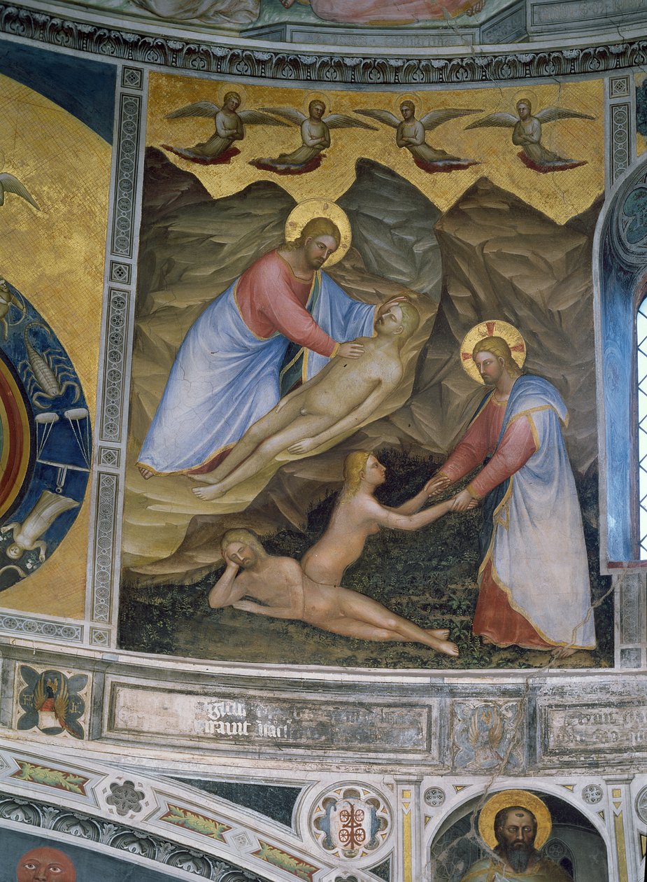 Skapelsen av Adam och Eva, 1360-70 av Giusto di Giovanni de Menabuoi