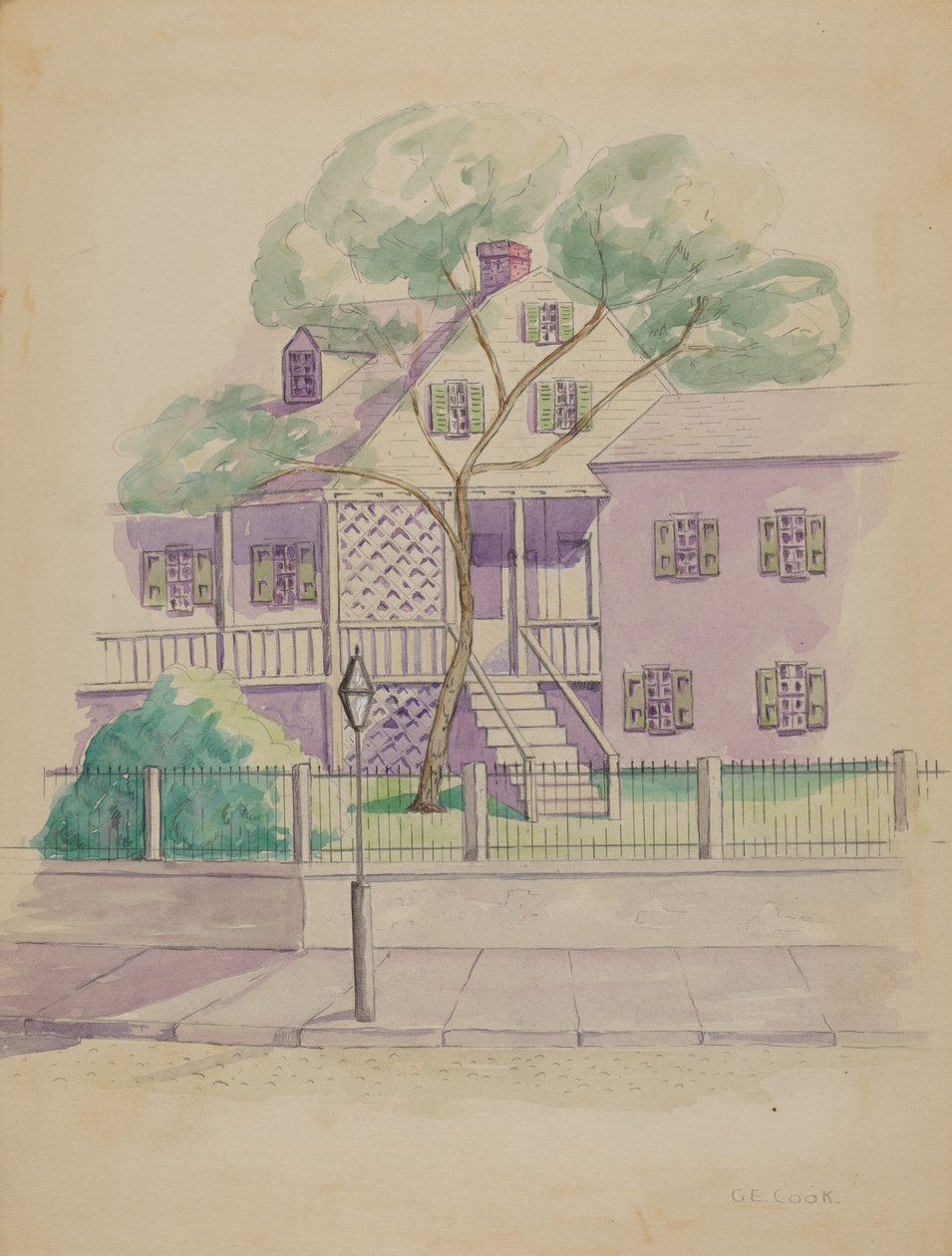 Gammal holländsk bondgård, ca. 1936. av Gladys Cook