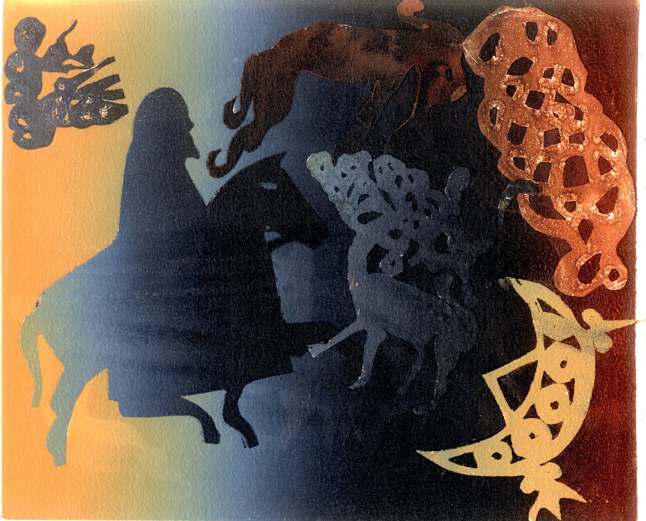 Celtic Image (monotyp) av Gloria Wallington