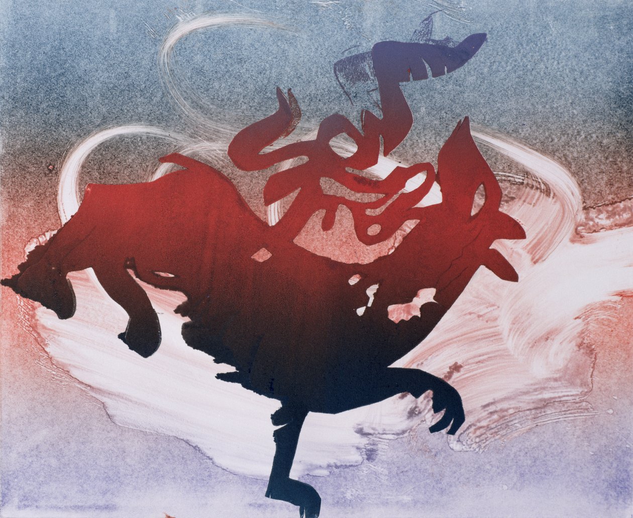 Maeshowe Dragon, 1995 (monotypi) av Gloria Wallington