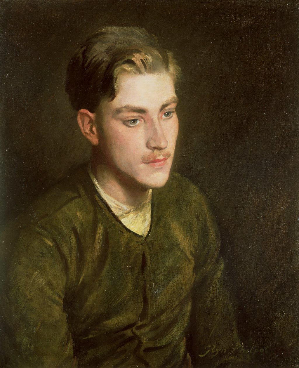 Man i en flygjacka, 1916 av Glyn Warren Philpot