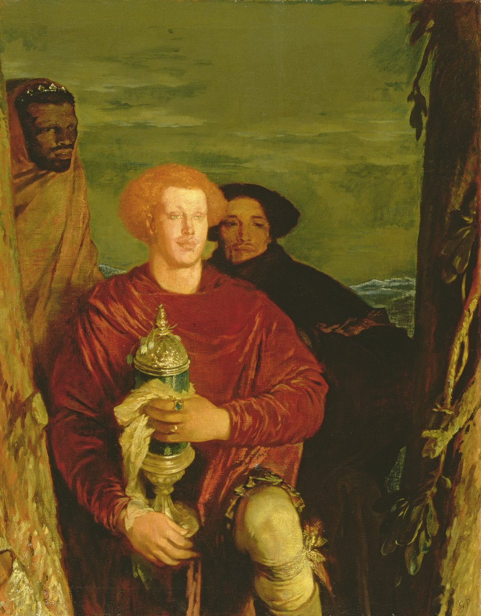 Tillbedjan av de tre kungarna, 1918 av Glyn Warren Philpot