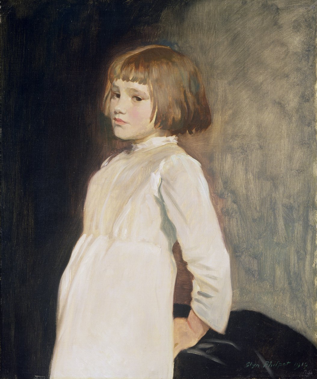Gabrielle Cross, konstnärens brorsdotter, 1919 av Glyn Warren Philpot