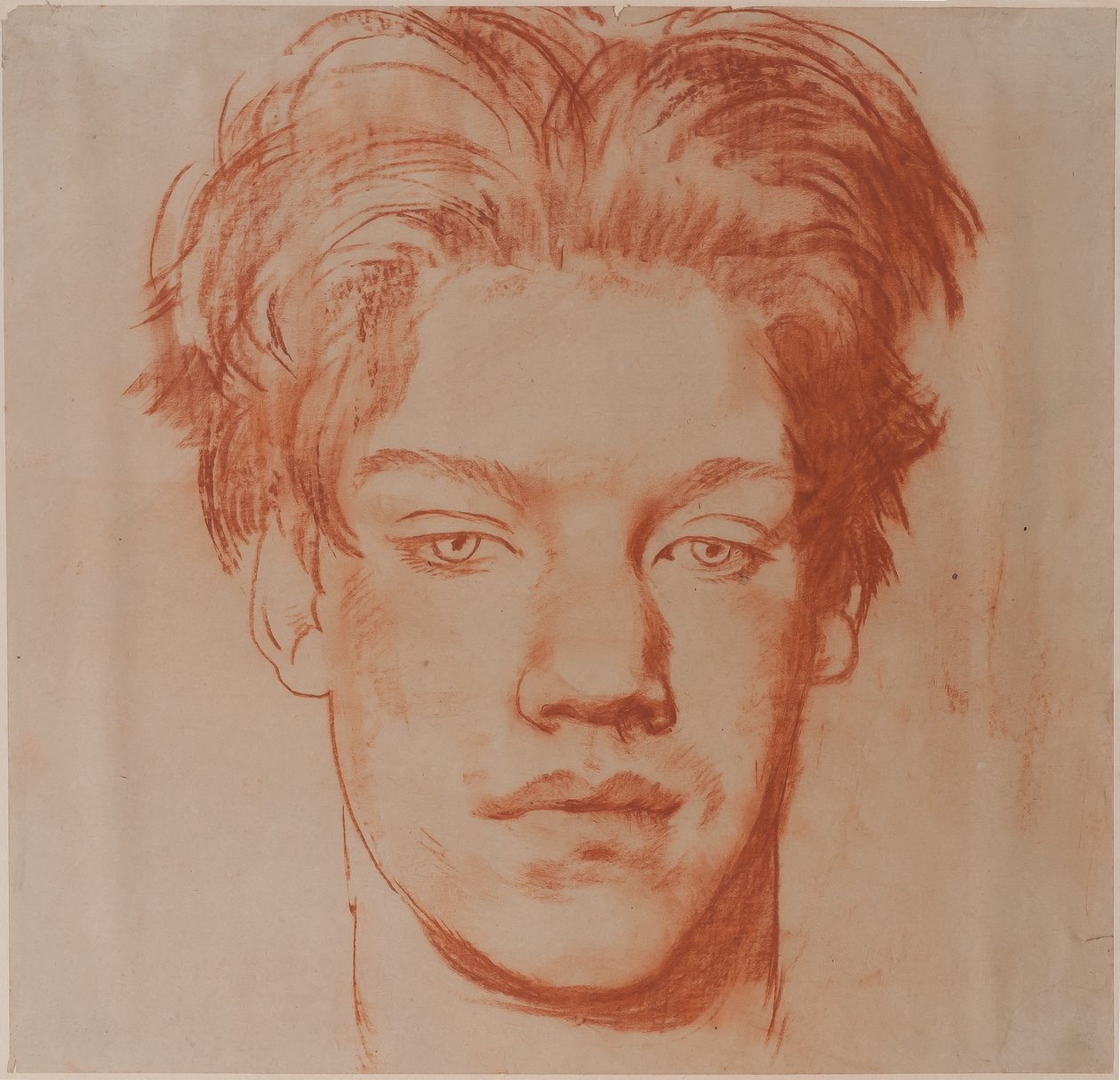 Chef för en ung man (röd krita) av Glyn Warren Philpot