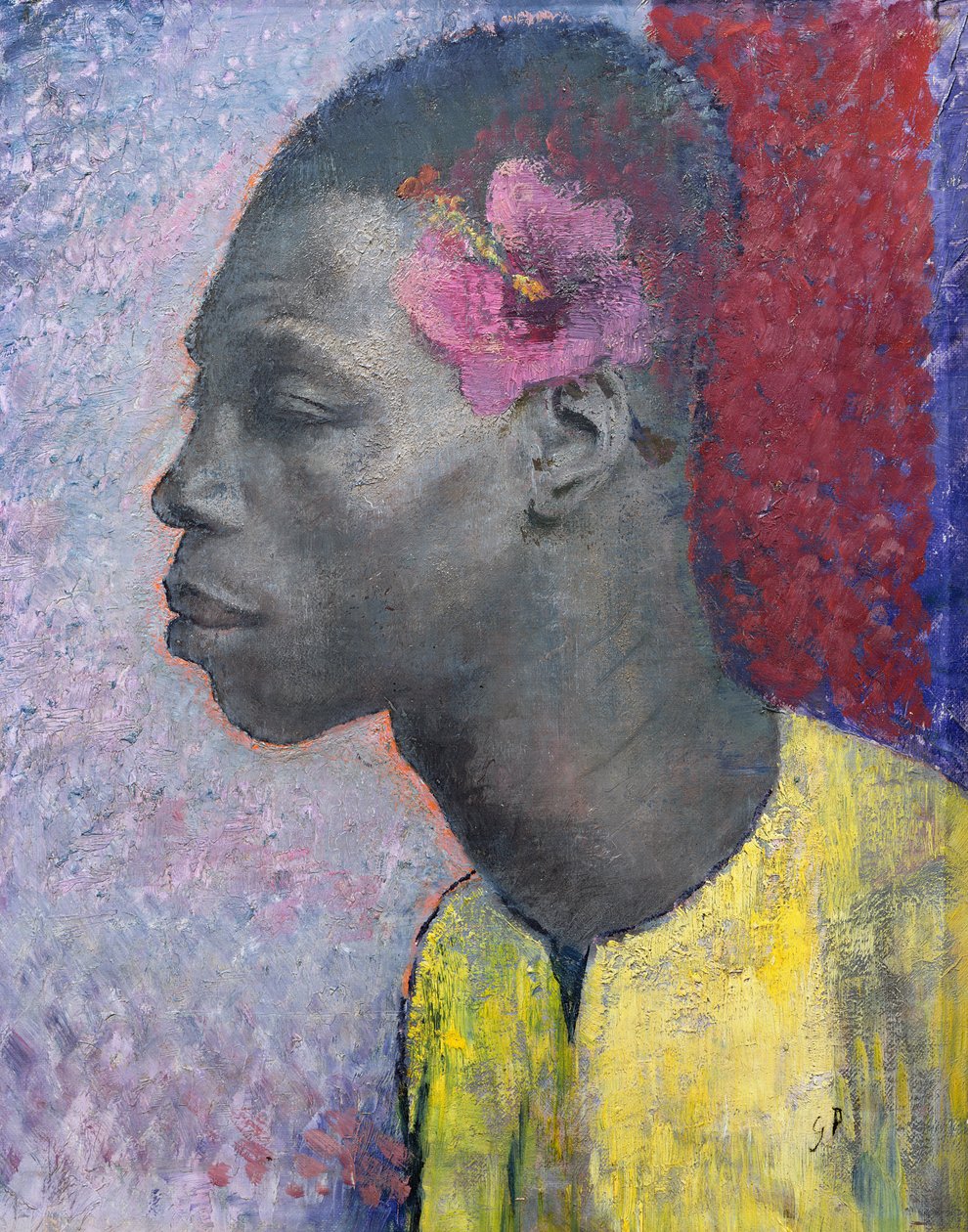 Huvudet på en svart person av Glyn Warren Philpot