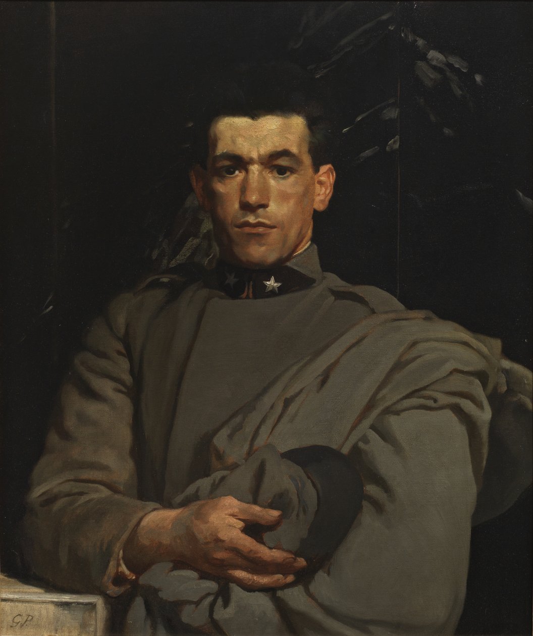 Italiensk soldat nr 2, ca 1918 (olja på duk) av Glyn Warren Philpot